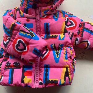 Baby girl coat Stella McCartney pink puffer jacket